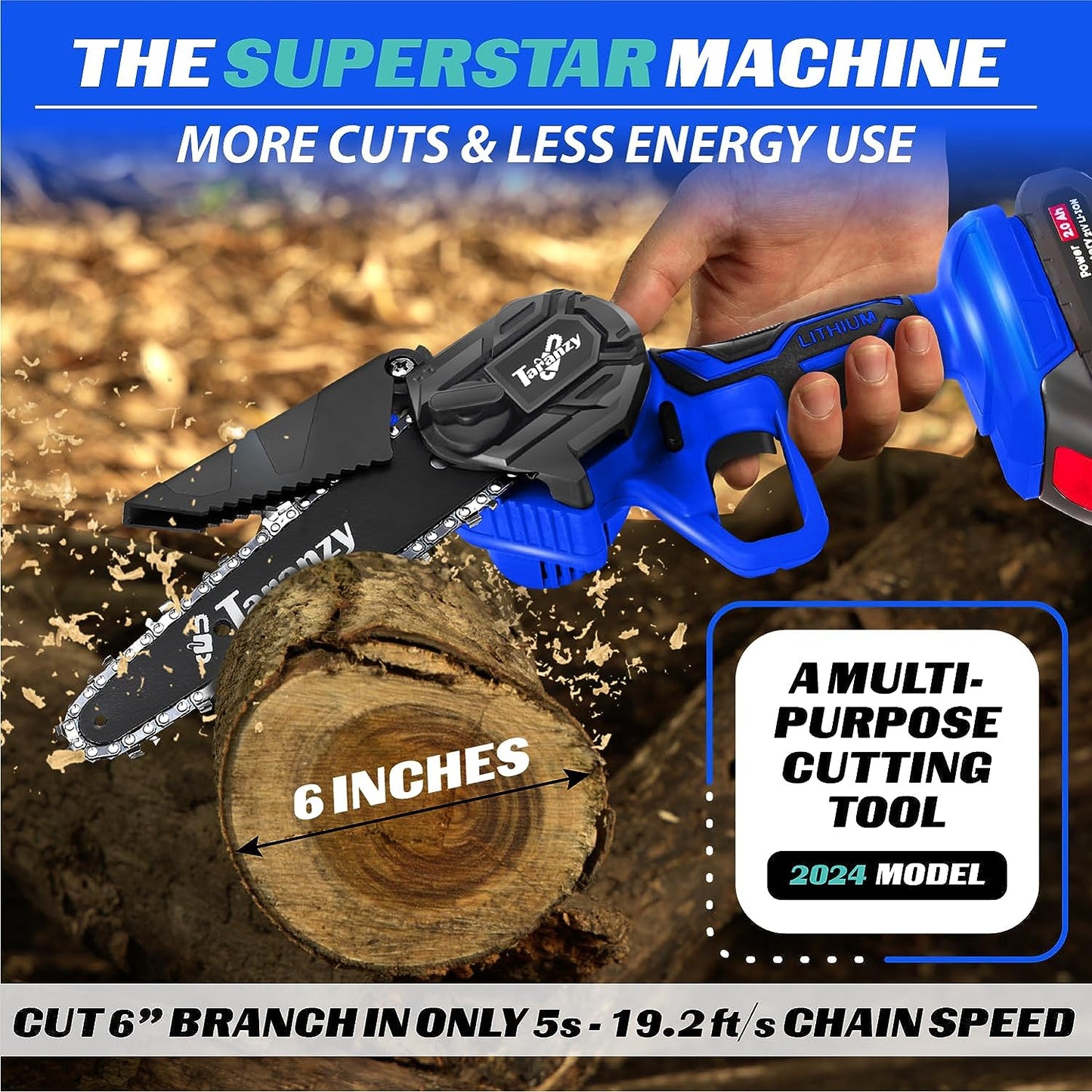 Cordless Mini Chainsaw | Electric Branch Cutter | Taranzy