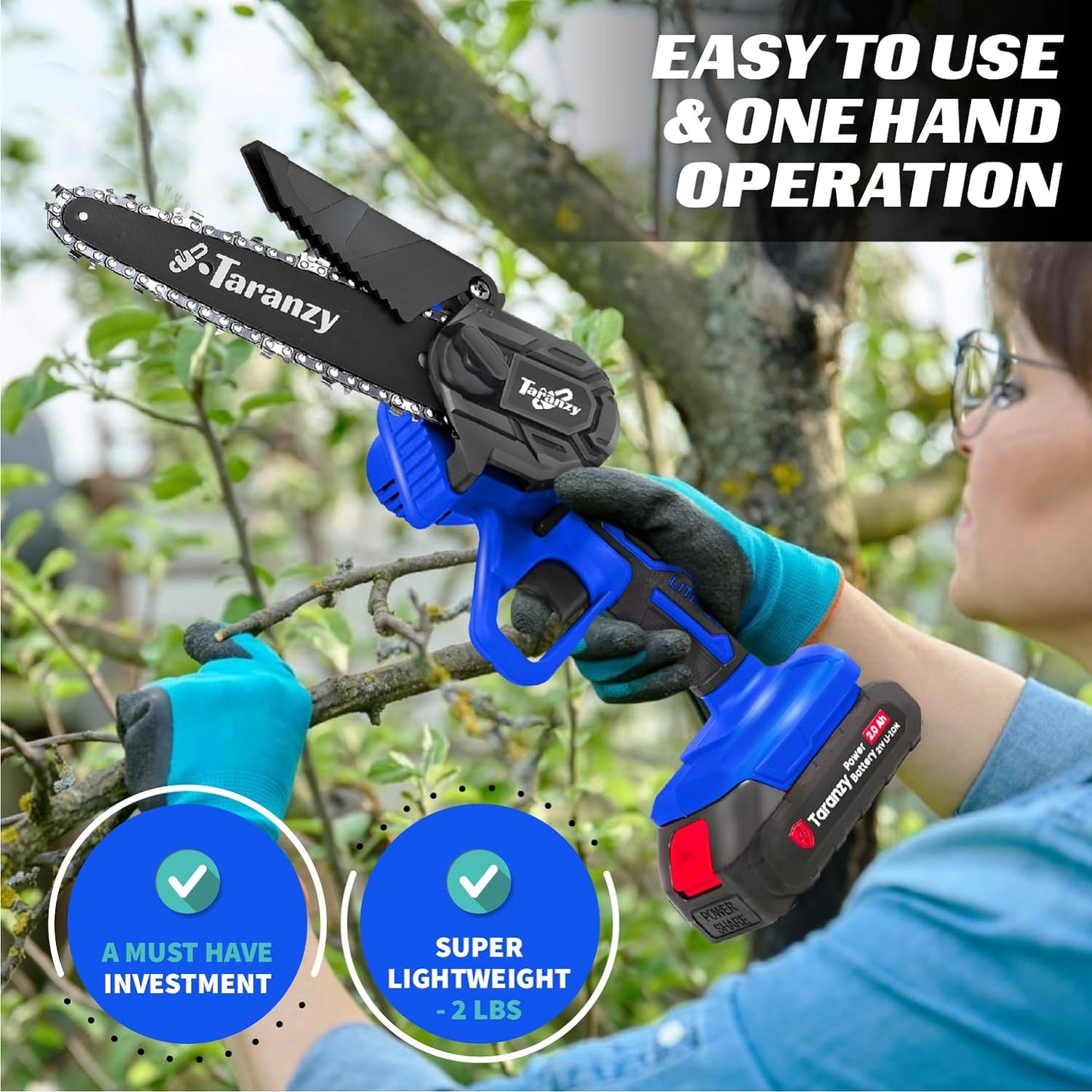 Handheld Battery Operated Chainsaw