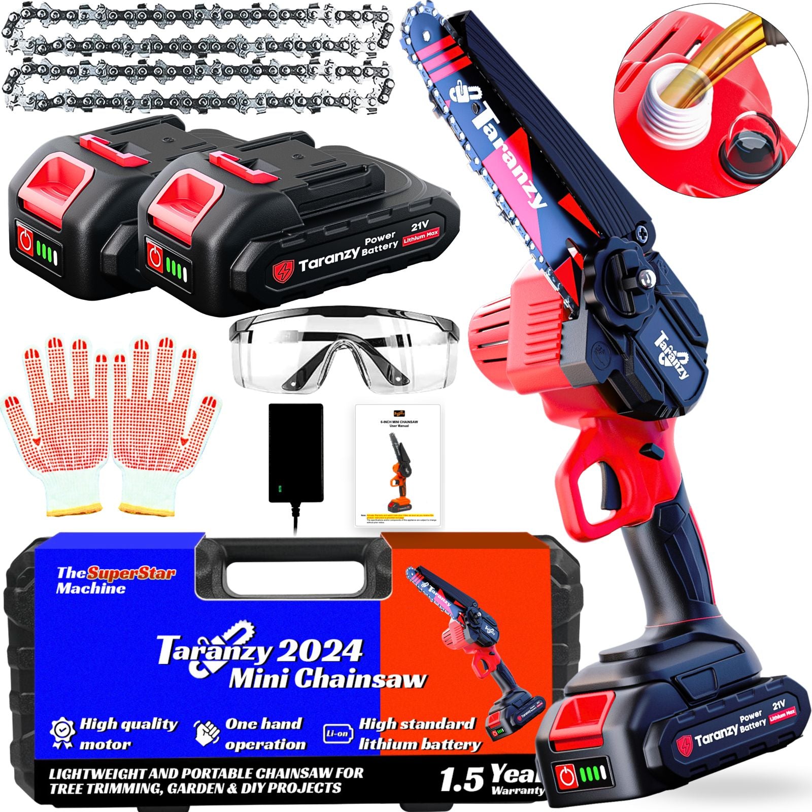 Mini Electric Chainsaw | Small Handheld Chainsaw | Taranzy
